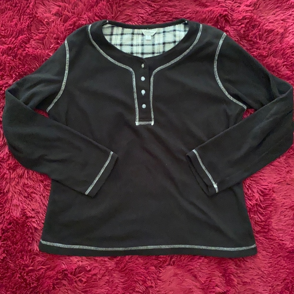 Kathryn fleece sleepwear long-sleeve top